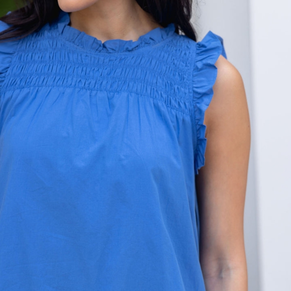&Merci Blue Sleeveless Dress XL